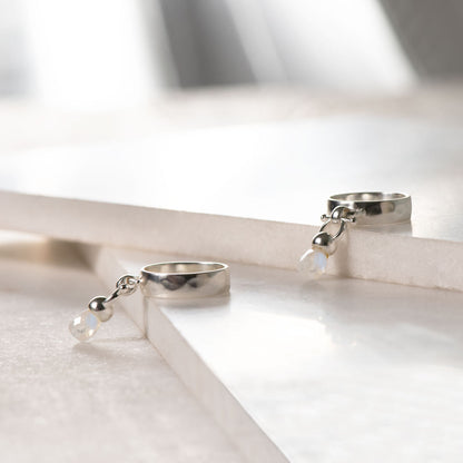 Brio - Moonstone Horse Bit Equestrian Ring in Silver