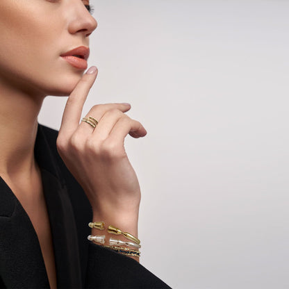 Cavallo -  Horse Hoof Equestrian Bracelet in Gold