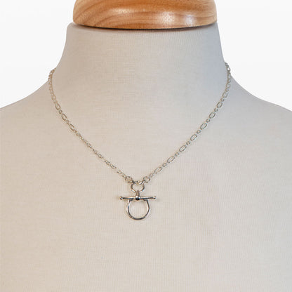 Chelsea - Equestrian Horse Bit Necklace in Silver