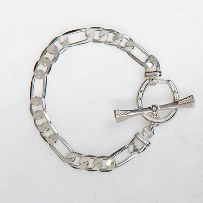 Cortina - Cuban Chain Horseshoe Necklace in Silver