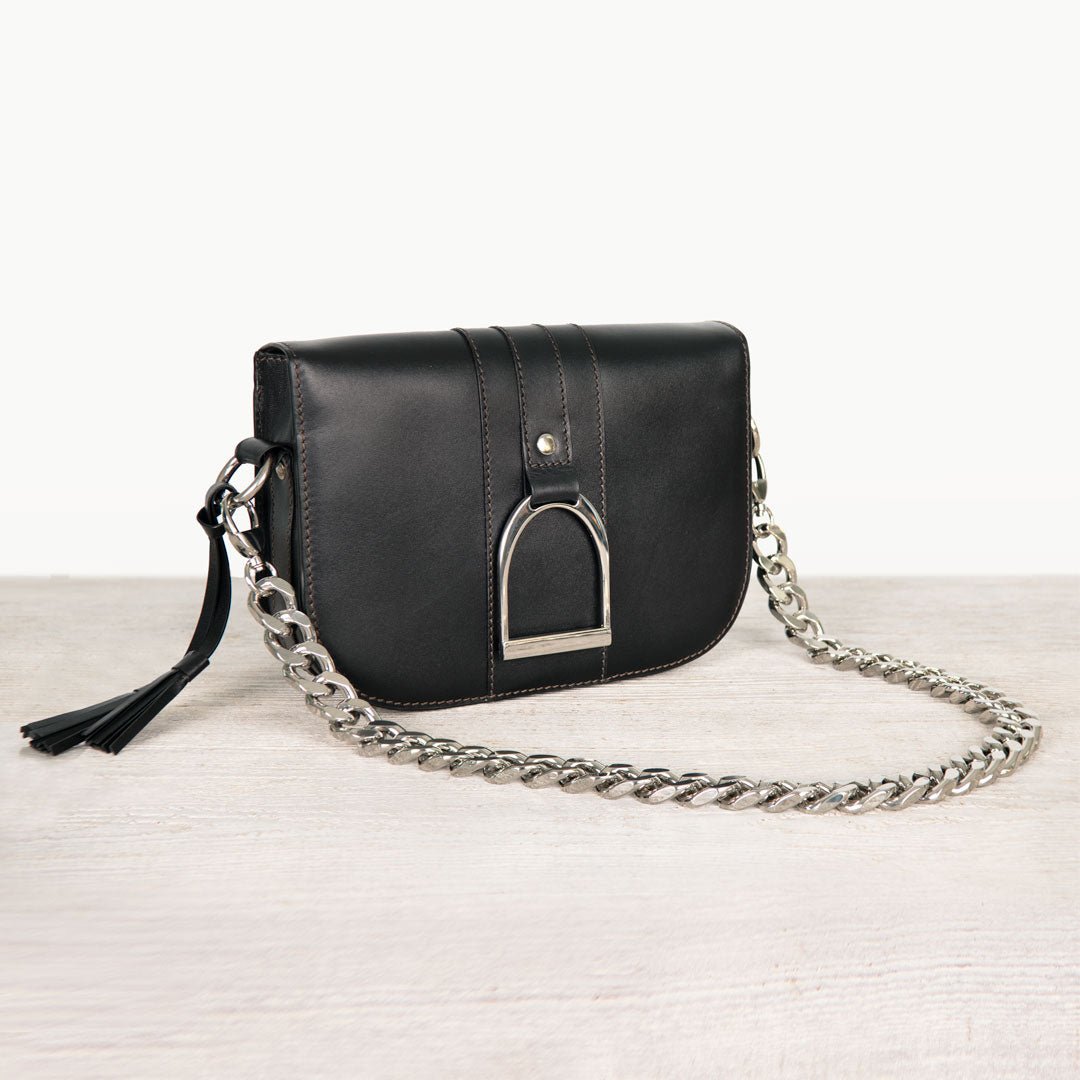 Chunky Curb Nickel Finish Chain Strap