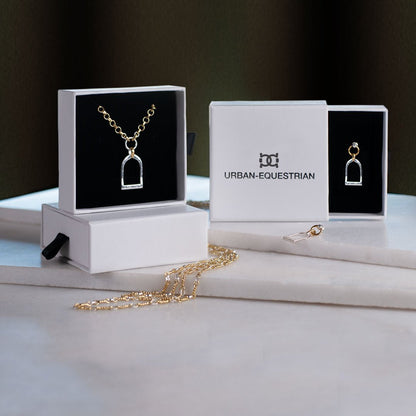 Denby - Riding Stirrup Earring in Two Tone