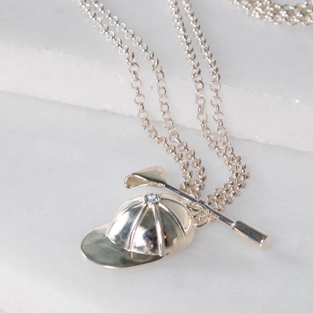 Derby Day - Jockey Necklace in Silver