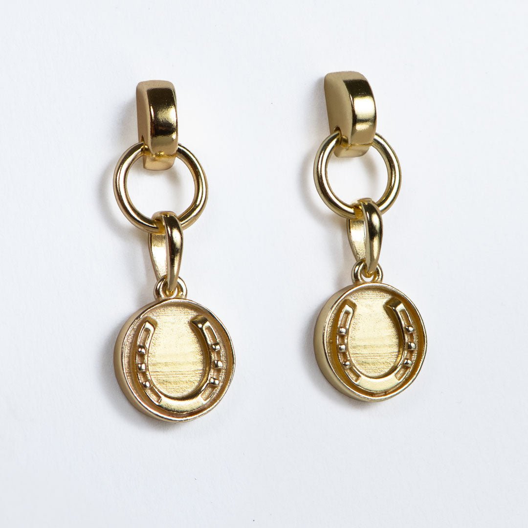 Dorado - Horseshoe Coin Earring in Gold