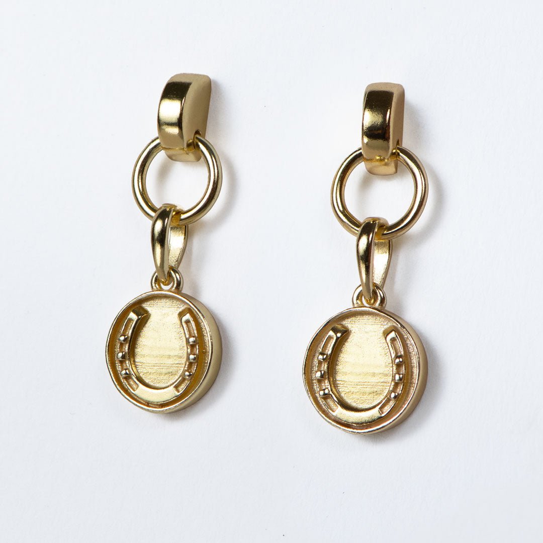 Dorado - Horseshoe Coin Earring in Gold