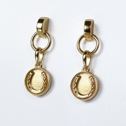 Dorado - Horseshoe Coin Earring in Gold