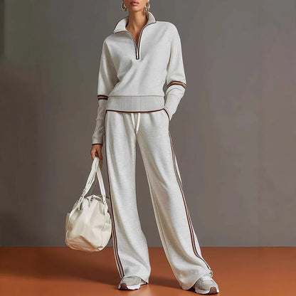 Women’s Casual Long Sleeve Two Piece Sports Set