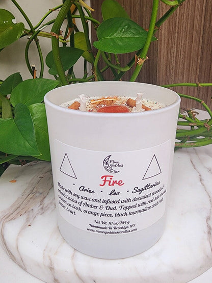 Fire Sign Candle | Element of Fire | Aries, Leo, Sagittarius