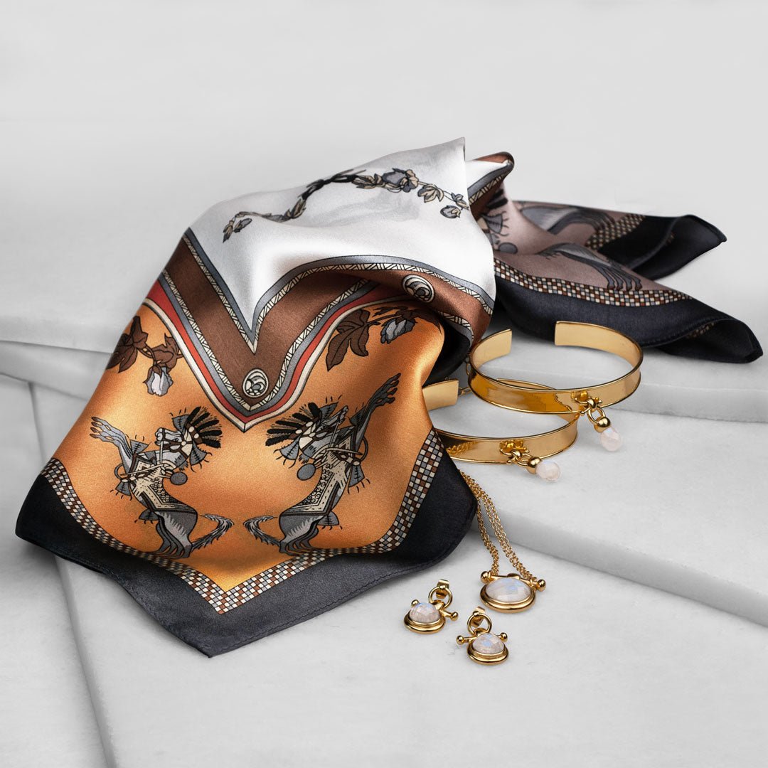Adele - Moonstone  Horse Bit Equestrian Earring in Gold