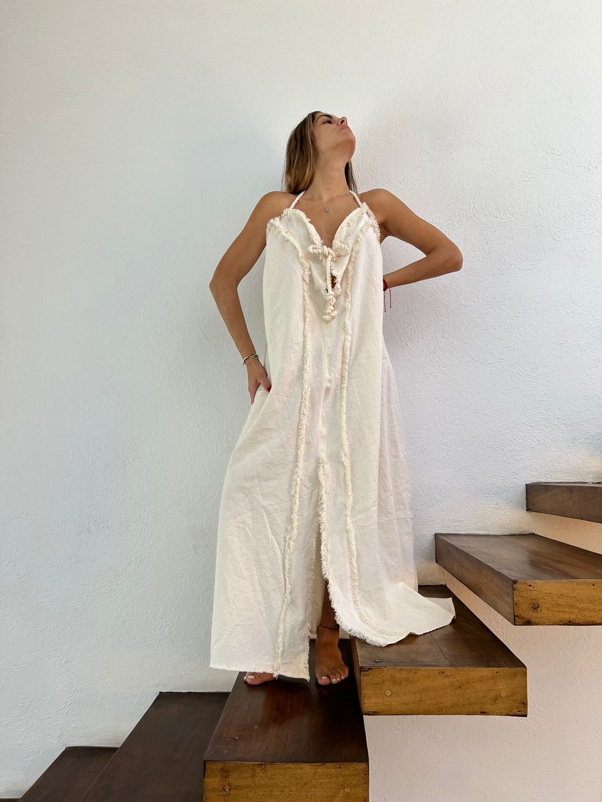 Handmade Boho Beach Backless Maxi Dress "TESSY"