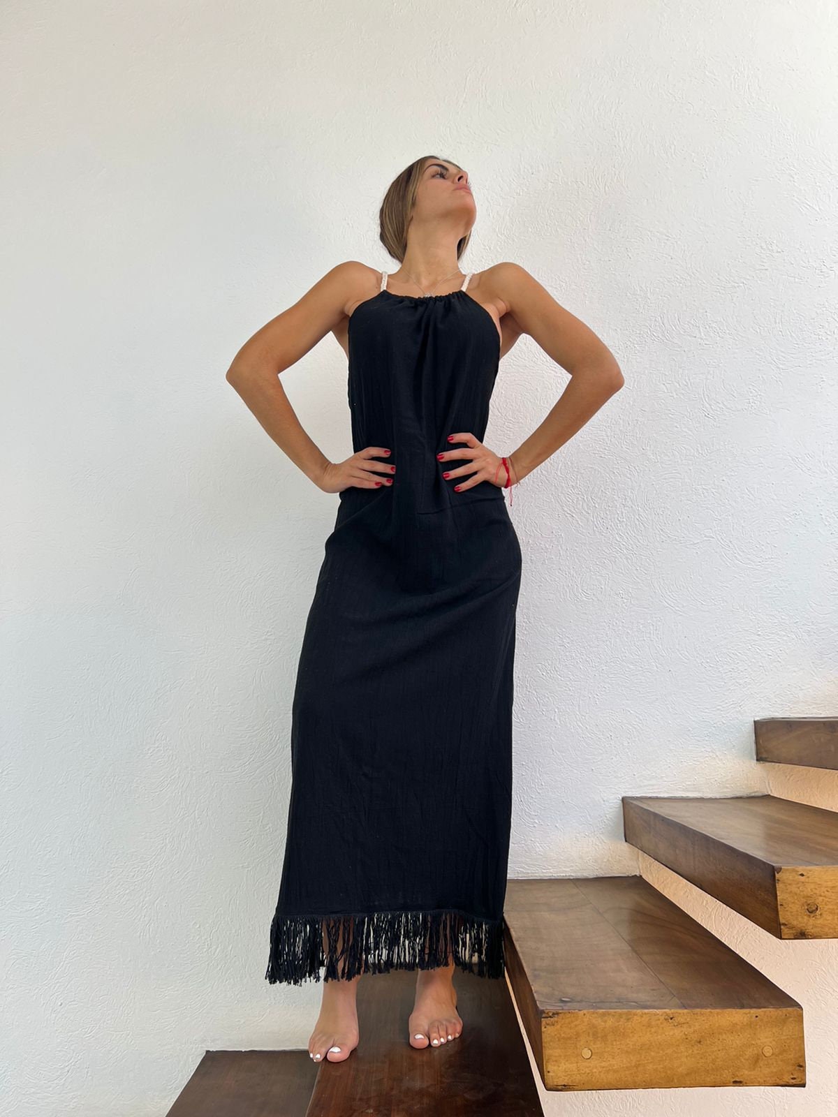 Handmade Boho Beach Maxi Dress "CRUSSY"