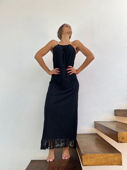 Handmade Boho Beach Maxi Dress "CRUSSY"