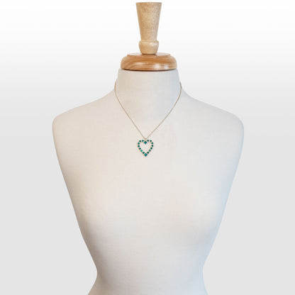 Keepsake - Turquoise Heart Necklace in Silver