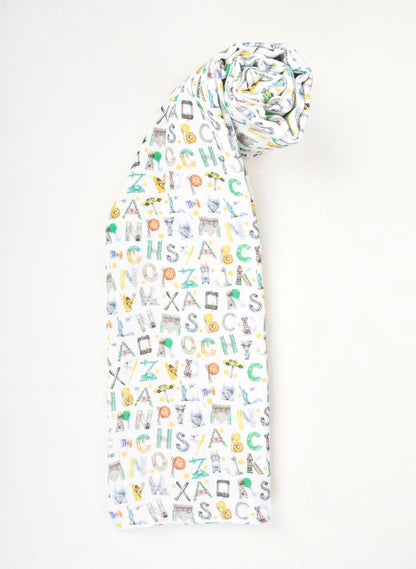 Shawl Blanket - NYC Alphabet Soup