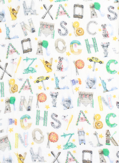 Shawl Blanket - NYC Alphabet Soup