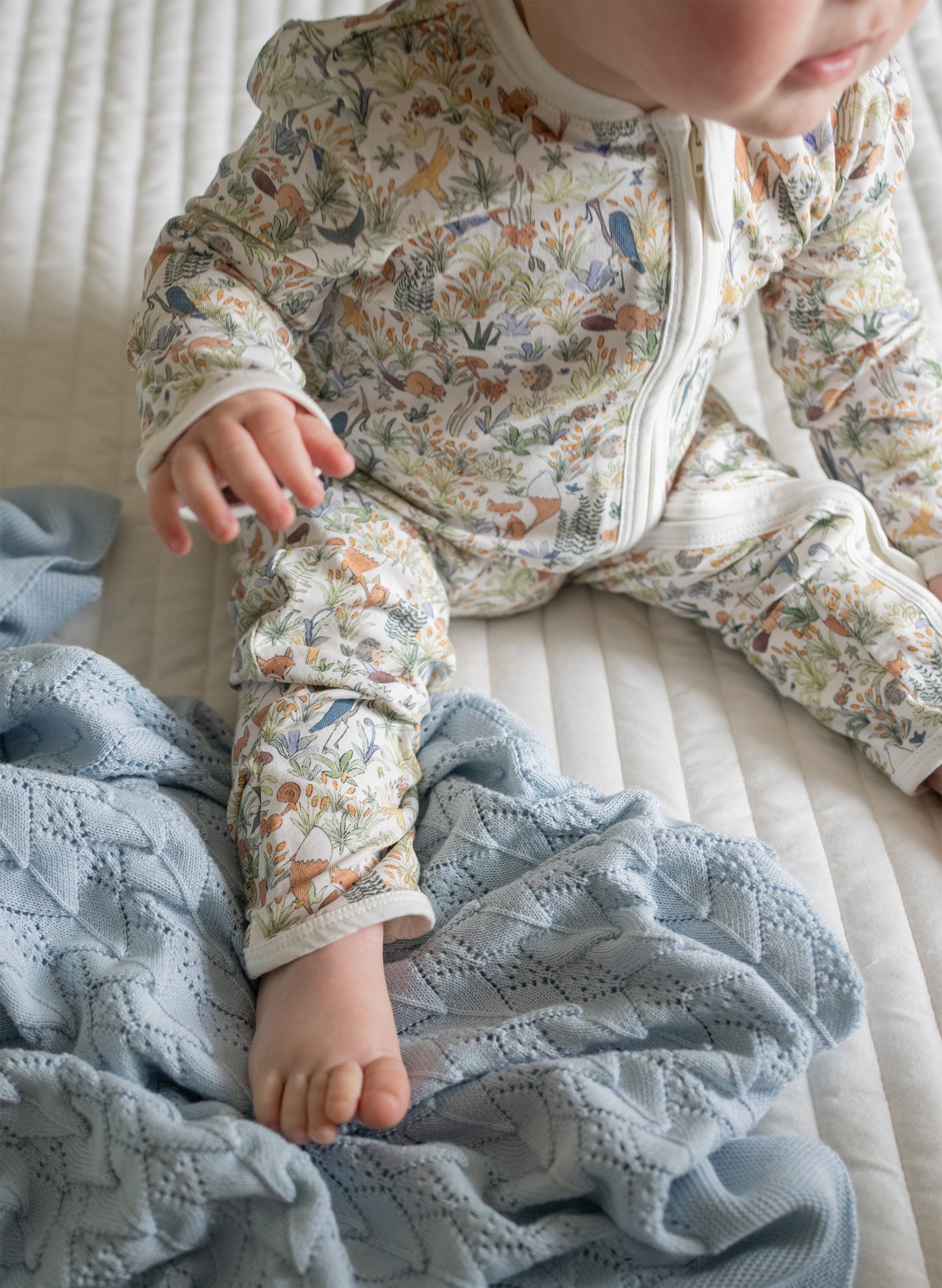 Baby Zippered One-Piece - Foxy Forest