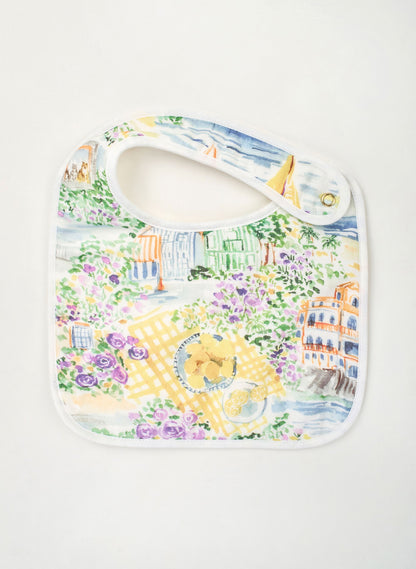 Baby Bib & Shawl Blanket Set - Limoncello