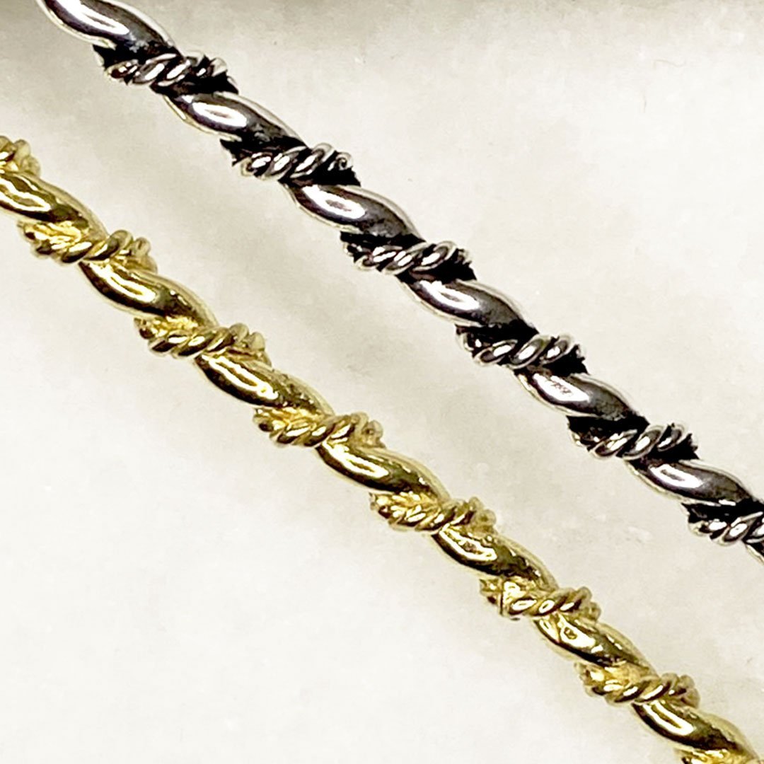 Lariat  - Triple Rope Twist Mane Tamer Hair Pin in Silver