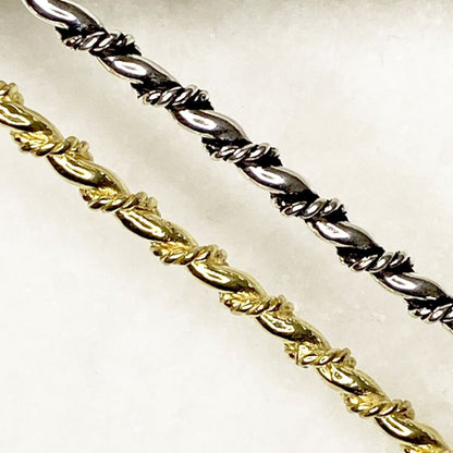 Lariat  - Triple Rope Twist Mane Tamer Hair Pin in Silver