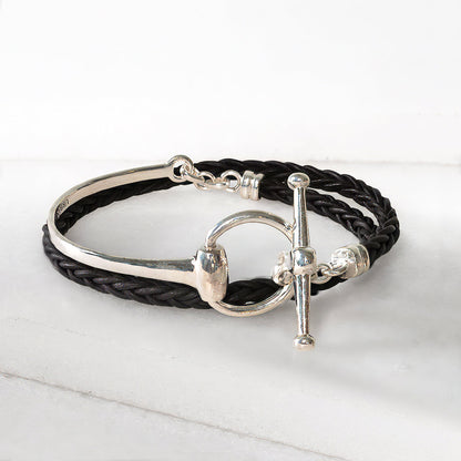 Odeza - Wrap Around Horse Bit Bracelet in Silver