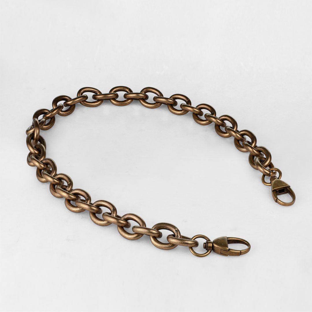 Chunky Loop Antique Brass Chain Strap