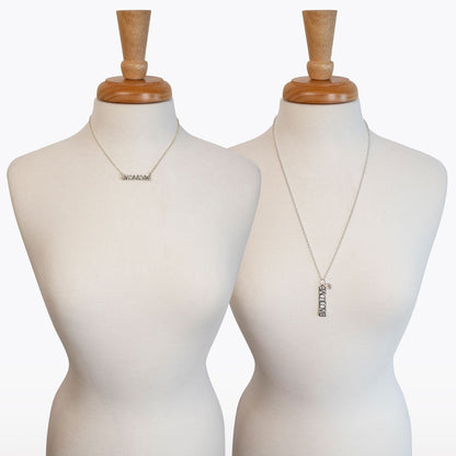 Love - Horseshoe Coin Pendant in Silver