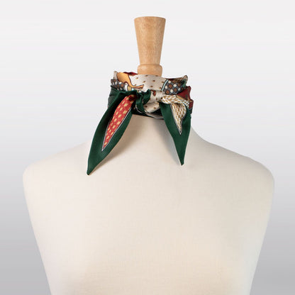 Madrigal - EQ & GEO Multi-Color Equestrian Scarf in Crimson