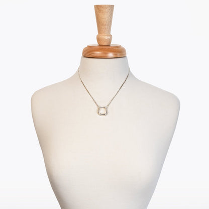 Mesa - Western Horse Stirrup Necklace in Silver