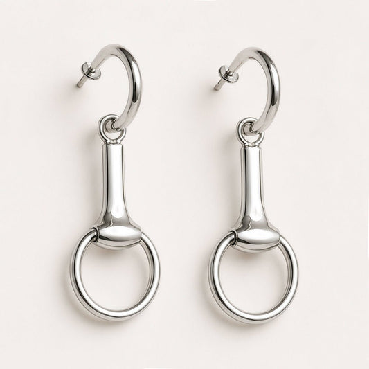 Odeza - Equestrian Horse Bit Earring in Sterling Silver