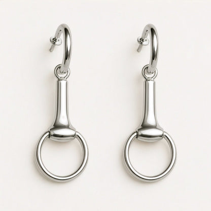 Odeza - Equestrian Horse Bit Earring in Sterling Silver