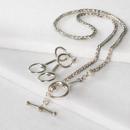 Odeza - Equestrian Horse Bit Earring in Sterling Silver