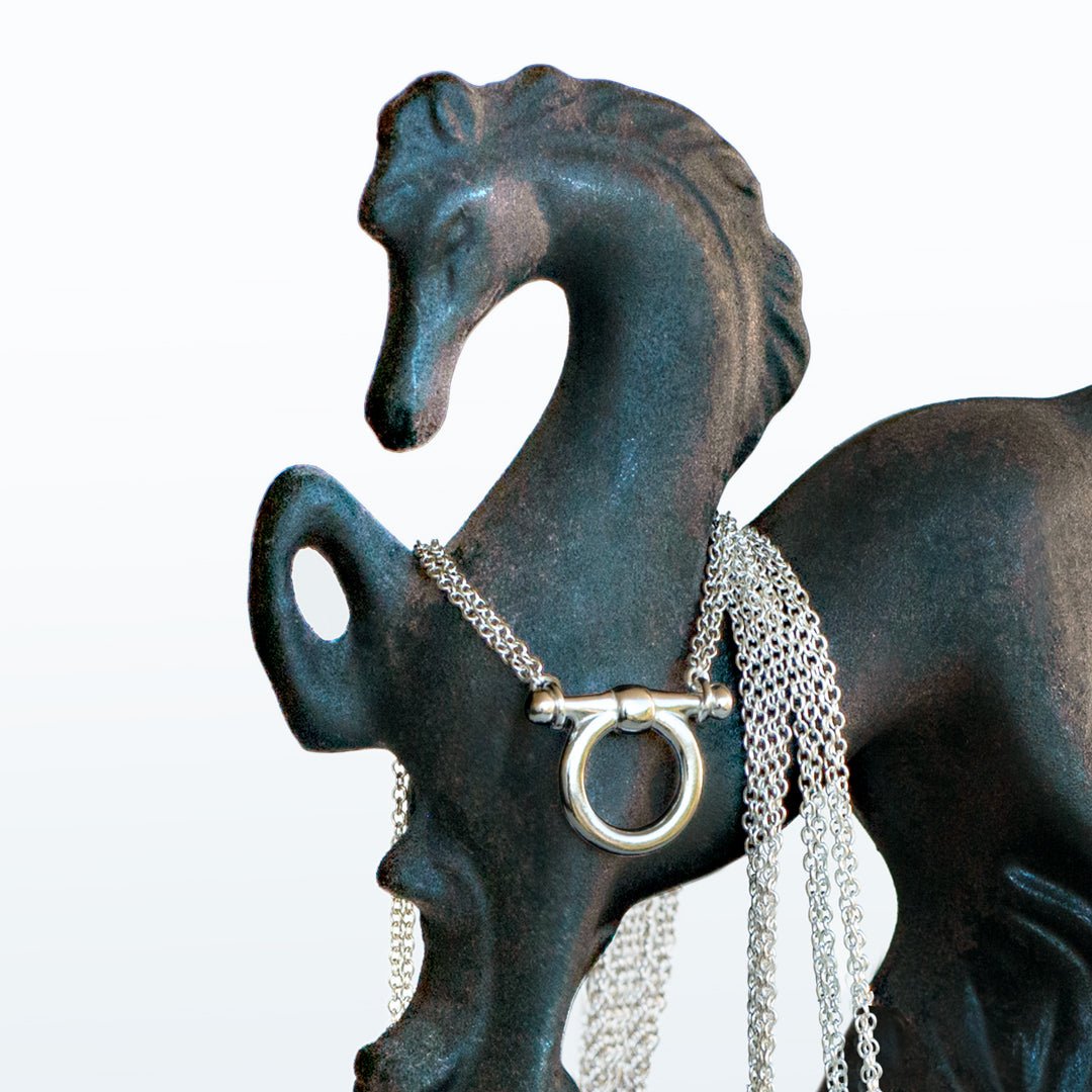 Orion - Equestrian Horse Bit Necklace in Silver