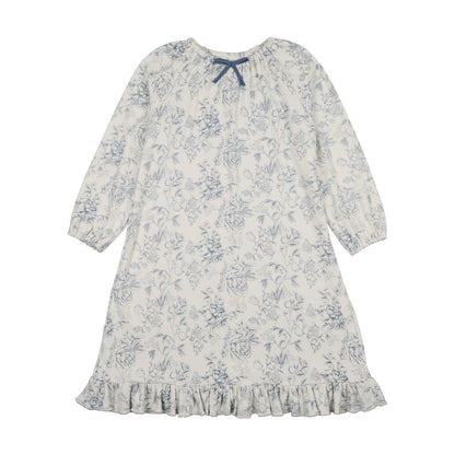 Toile Nightgown- Blue