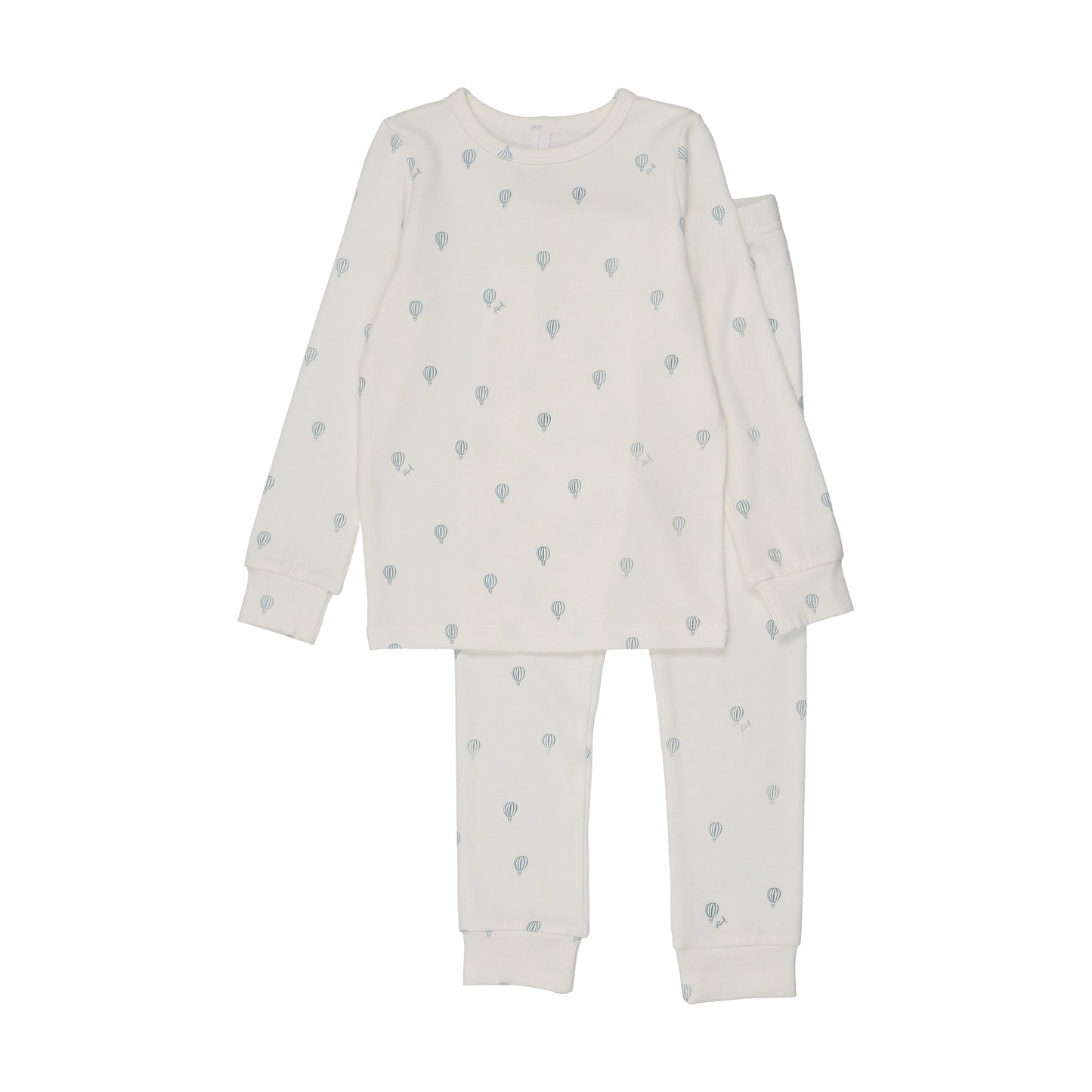 Hot Air Balloon Printed PJ- White/Blue