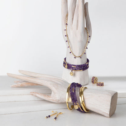 Prism - Amethyst Equestrian Horseshoe Necklace Or Choker