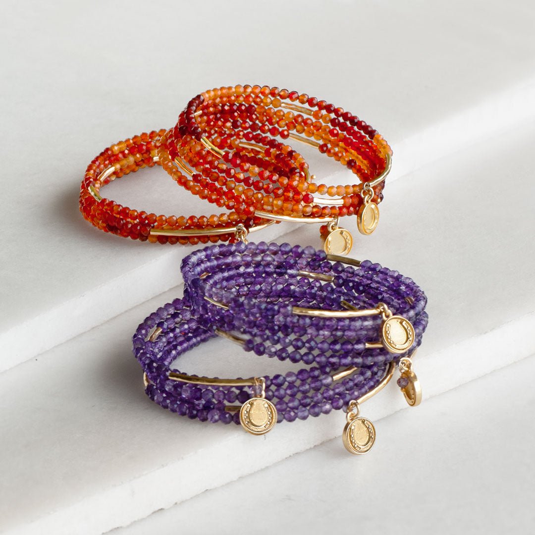 Prism - Amethyst Pave Horseshoe Earring