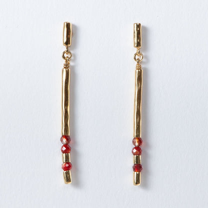 Prism - Linea Carnelian Equestrian Earring