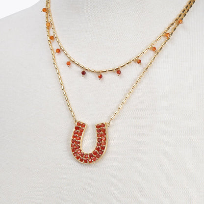 Prism - Linea Carnelian Equestrian Earring