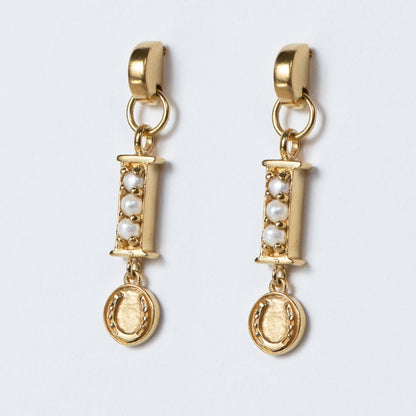 Prism - Pearl Pave Horseshoe Earring
