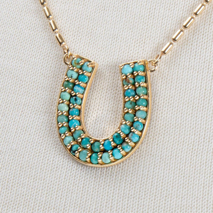 Prism - Turquoise Equestrian Horseshoe Necklace & Choker