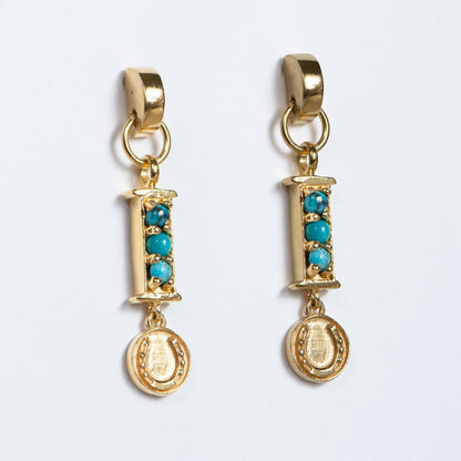 Prism - Turquoise Horseshoe Coin Equestrian Bracelet
