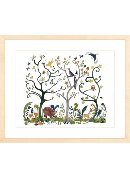 Art Print - Alsatian Forest Framed