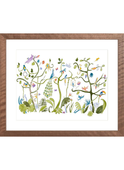 Art Print - Tropical Chinoiserie - Framed