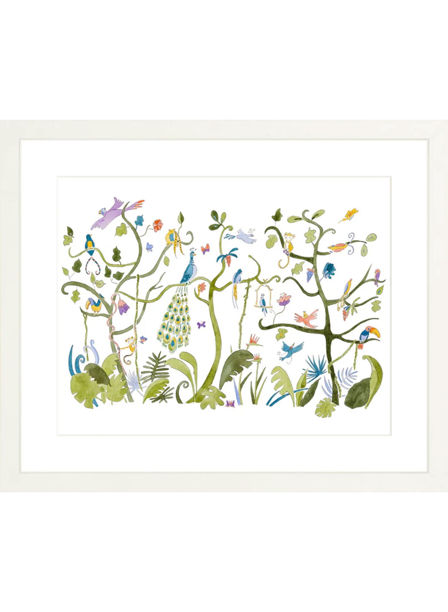 Art Print - Tropical Chinoiserie - Framed