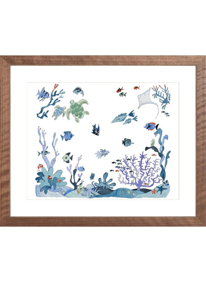 Art Print - Under the Sea - Framed