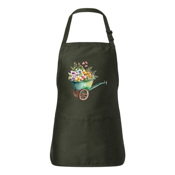 Spring Floral Wagon Apron - Forest / Adult - Home Goods
