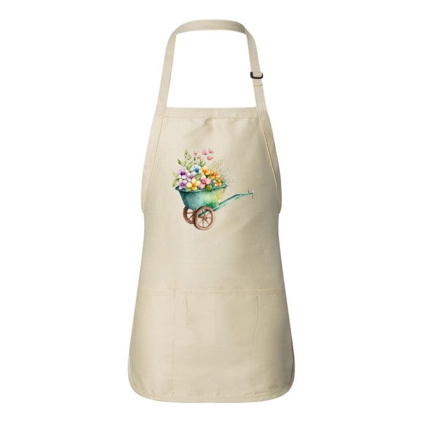 Spring Floral Wagon Apron - Natural / Adult - Home Goods
