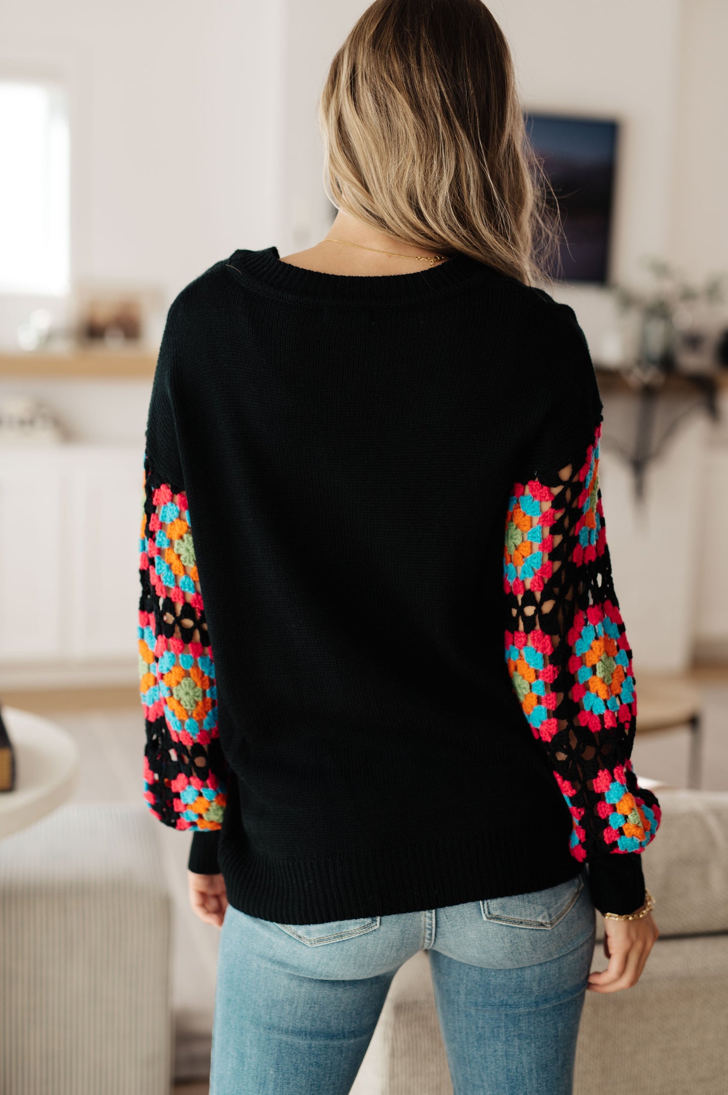 Granny Knows Best Crochet Accent Sweater