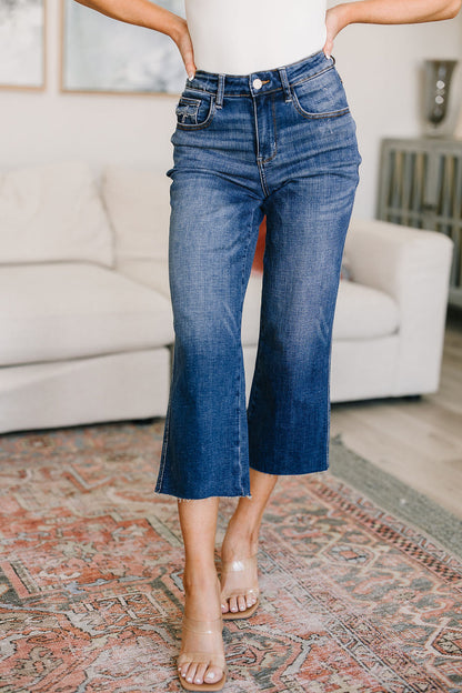 Hayes High Rise Wide Leg Crop Jeans