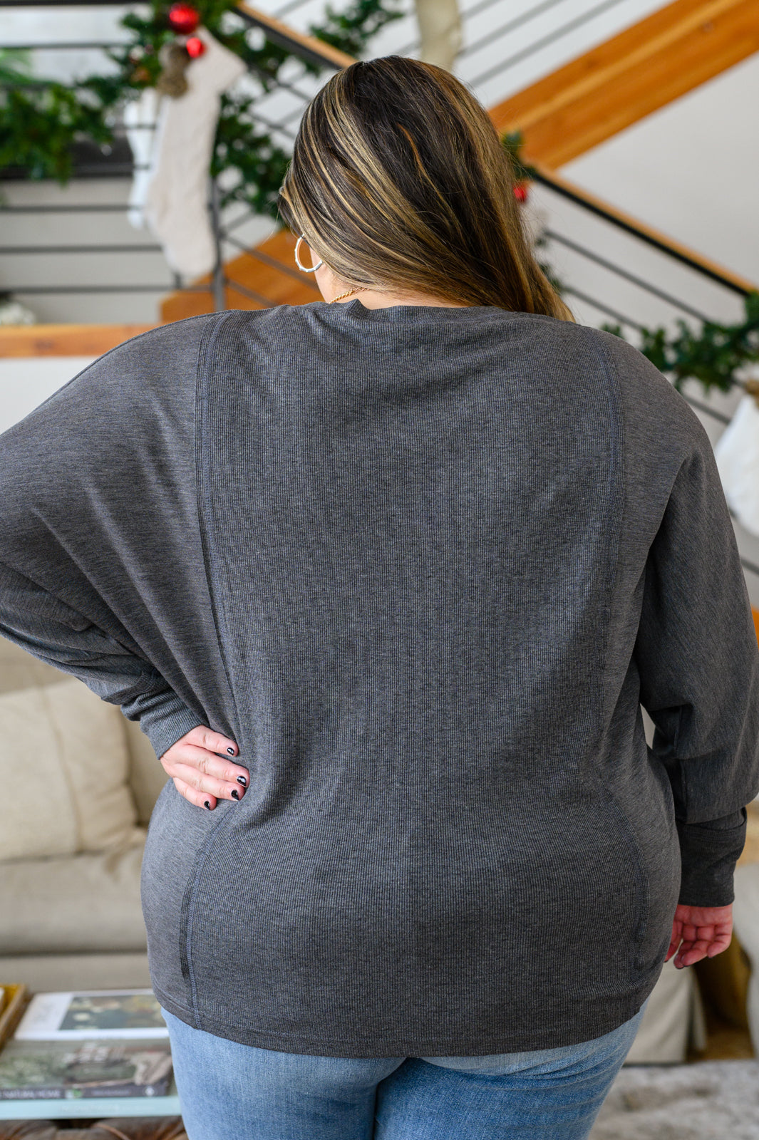 Lounge Around Long Sleeve Paneled Pullover